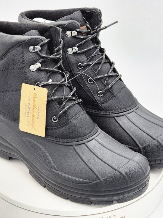 Weatherproof Other - Weatherproof Vintage Jack Men’s Size 10 Black Waterproof Winter Snow Boots